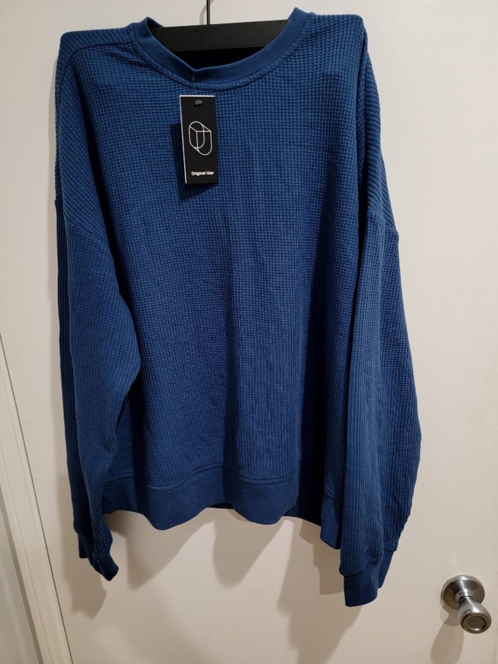 Men's Waffle Crewneck Pullover Sweatshirt - Original Use